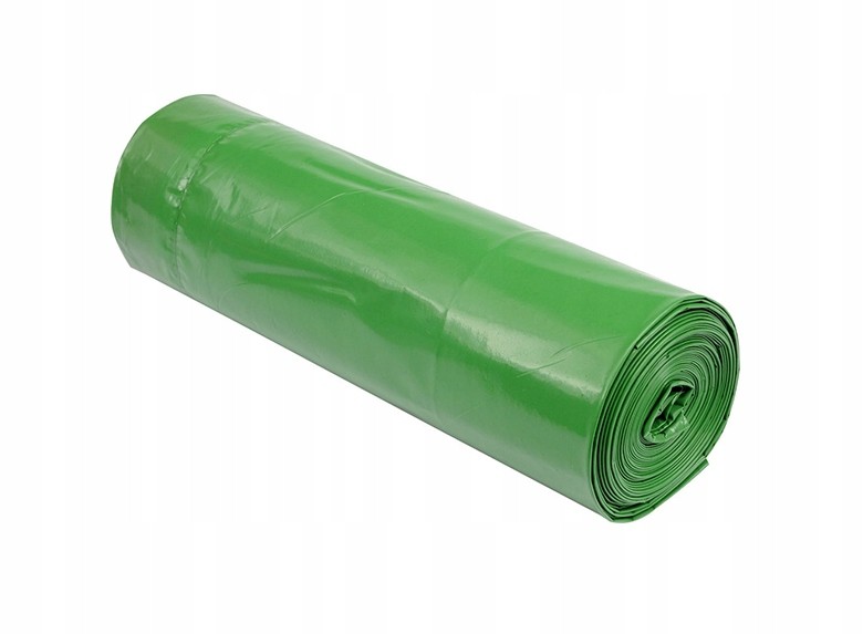 Мешок для мусора 120 литров ПВД 70*110 зеленый ГОСТ