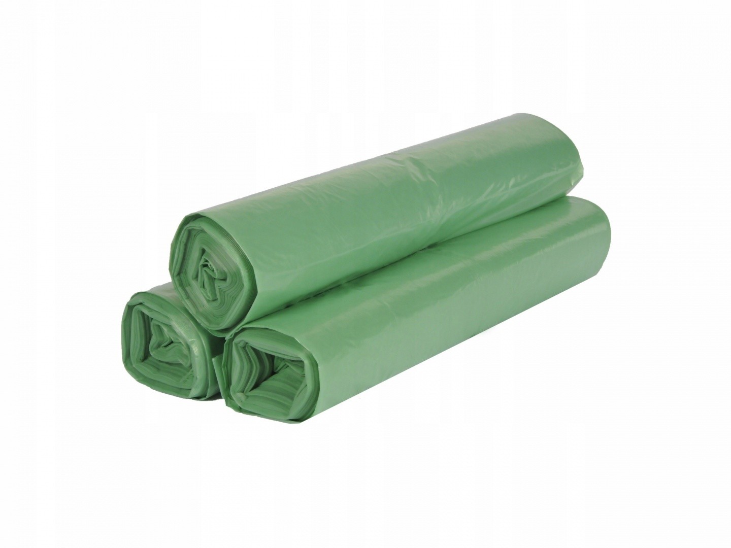 Мешки для мусора ПВД 10 литров зеленый 30 мкм 25*35 300 шт (30шт*10рул)