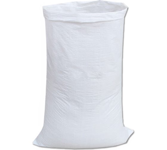 Мешок для мусора полипропиленовый, размер 55х95, белый 