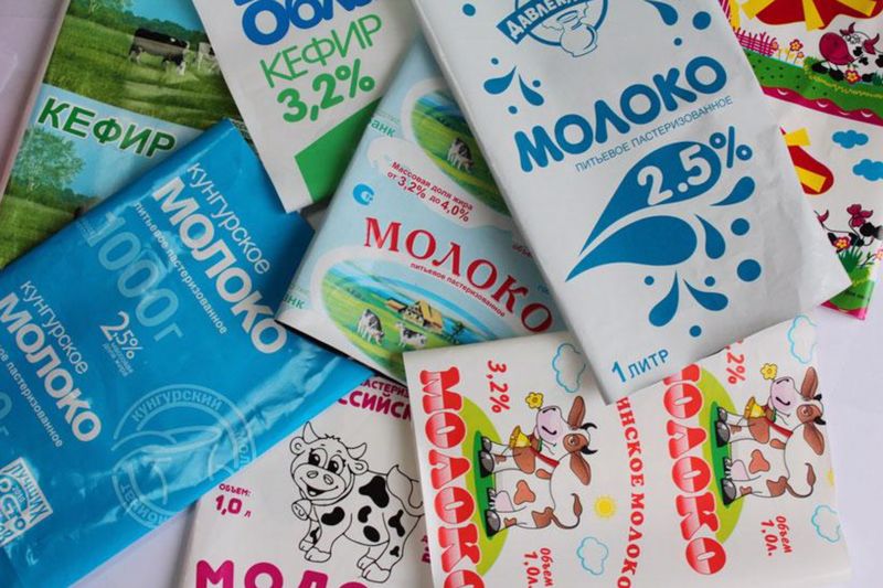 Упаковка для молочных продуктов