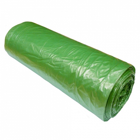 Мешок для мусора 180 литров ПВД 90*110 зеленый ГОСТ