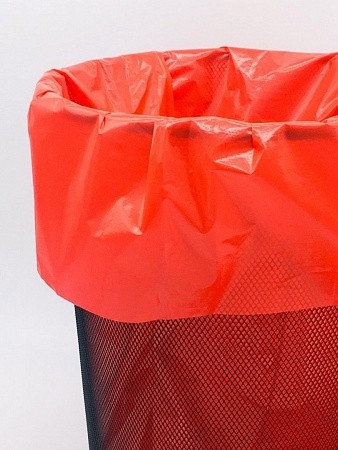 Мешки для мусора ПВД 10 литров красные 30 мкм 25*35 300 шт (30шт*10рул)