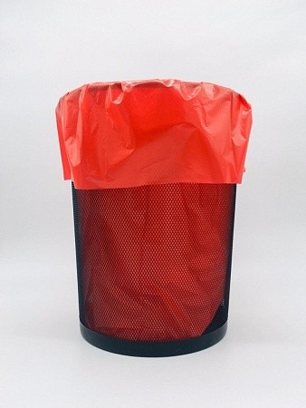 Мешки для мусора ПВД 10 литров красные 30 мкм 25*35 300 шт (30шт*10рул)